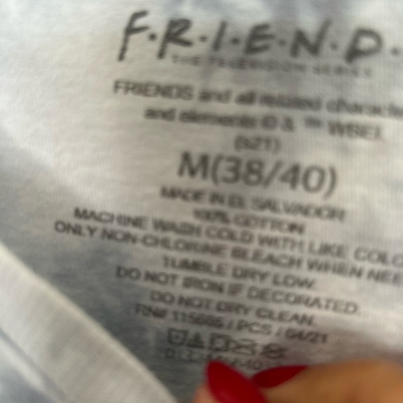 Y2K FRIENDS Gray Cotton T-Shirt - Picture 5 of 5